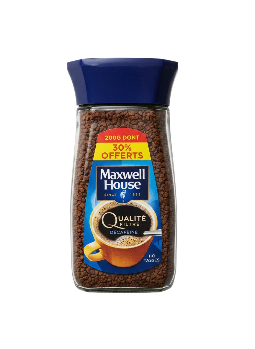 Maxwell Qualité Filtre Décaféiné - Café Pur Sans Caféine